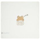 Beige & Ivory Leopard Logo Baby Blanket, 1, hi-res