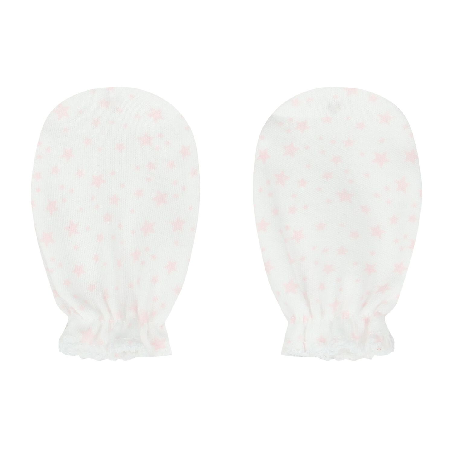 طقم هدايا بنات بطبعة النجوم باللون الأبيض والوردي, 3, hi-res image number null