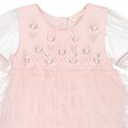 Younger Girls Pink Embellished Tulle Dress Set, 1, hi-res