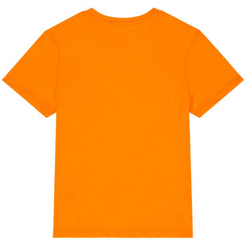 Boys Orange Logo T-Shirt