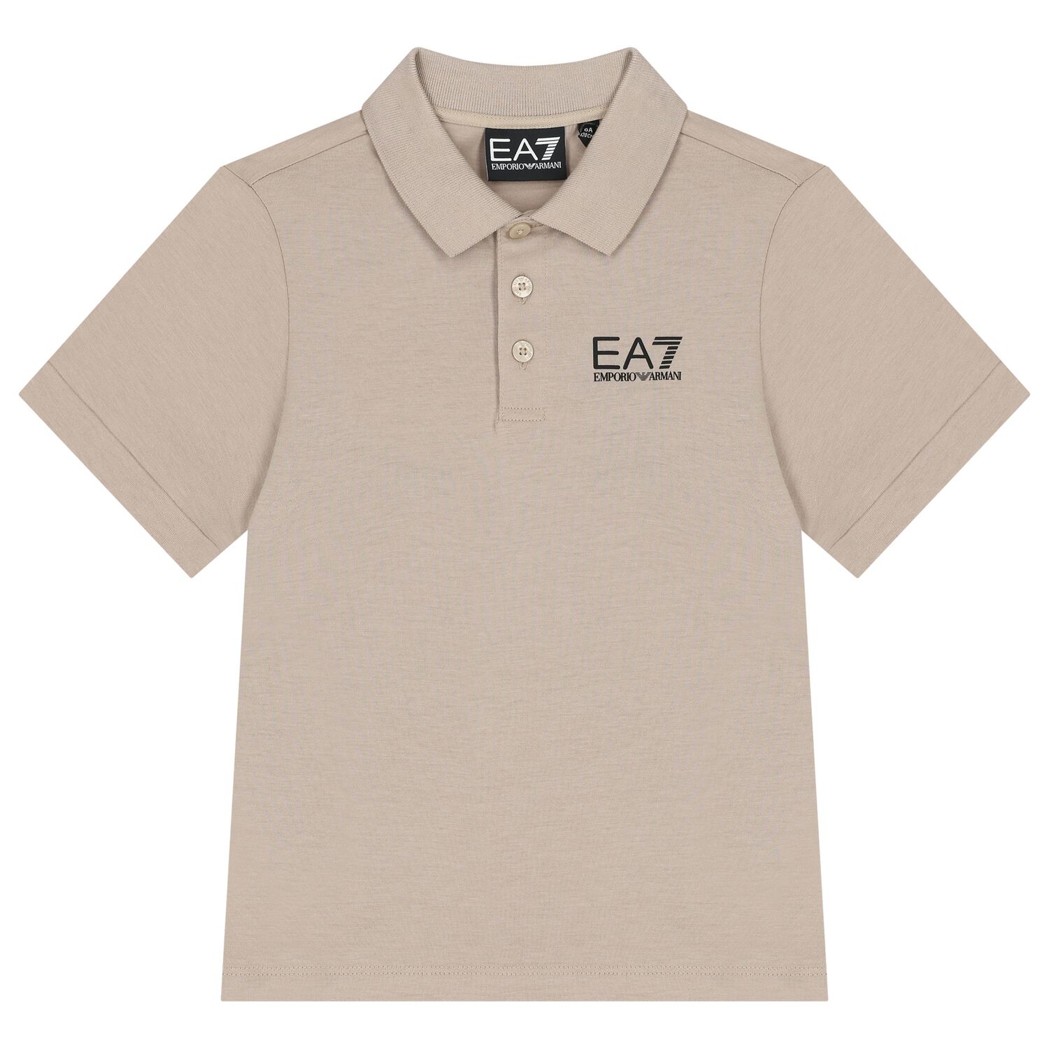 تيشيرت أولاد بولو بالشعار باللون البيج, 3, hi-res