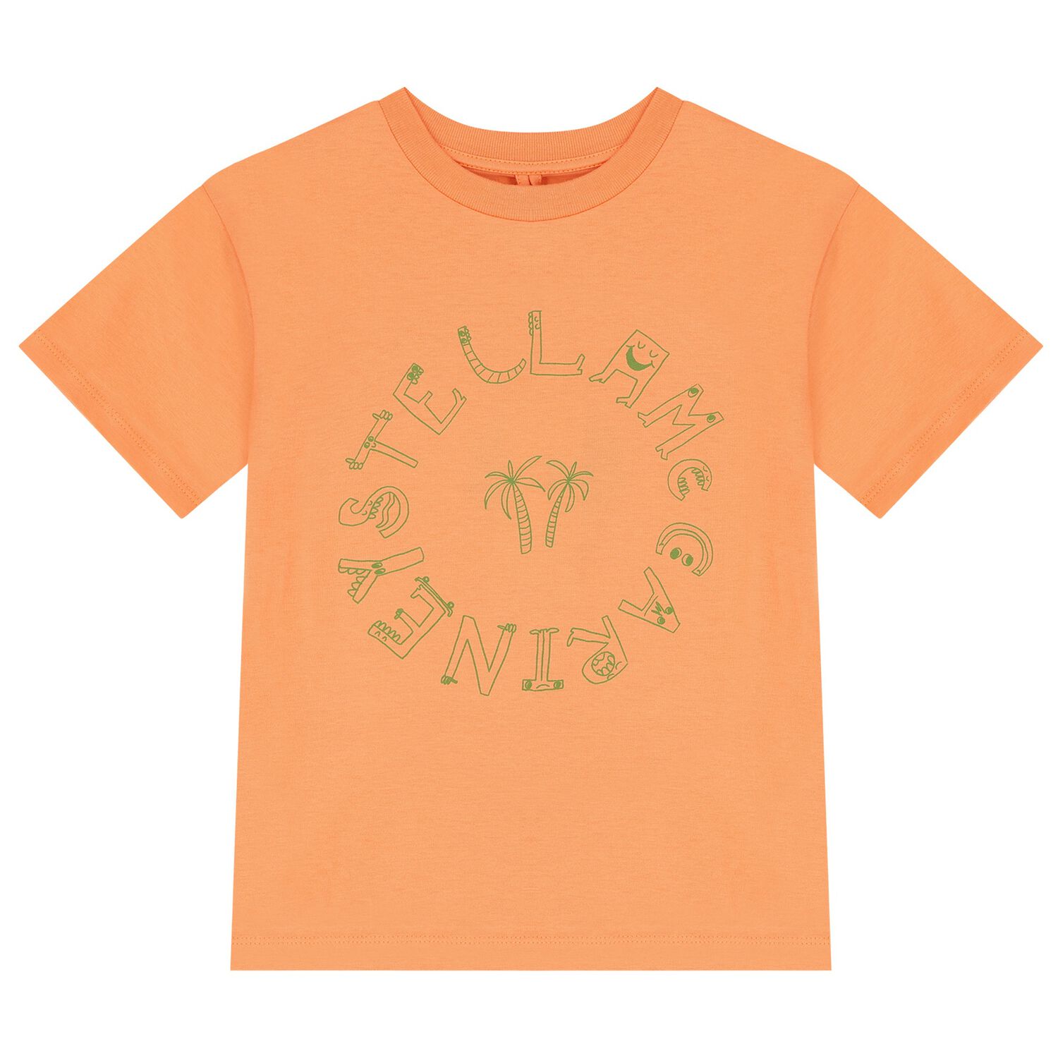 Boys Orange Logo T-Shirt, 1, hi-res