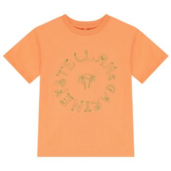 Boys Orange Logo T-Shirt