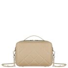 Girls Beige Quilted Handbag, 2, hi-res