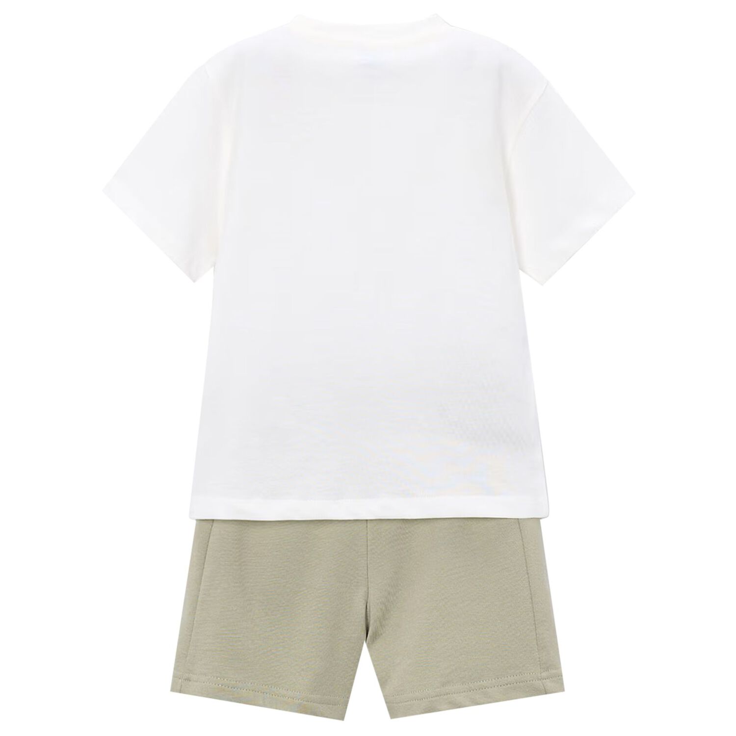 Boys White & Green Shark Shorts Set, 3, hi-res