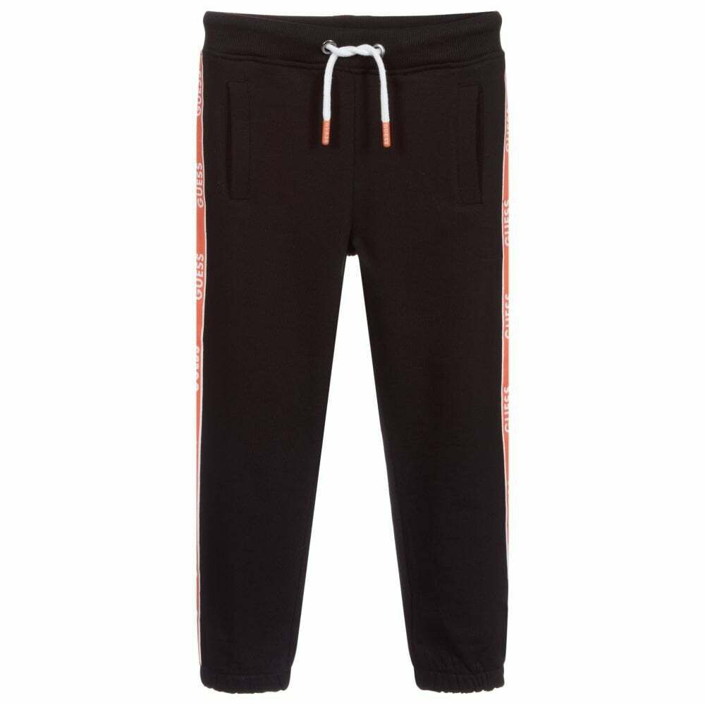 Guess Boys Black Logo Joggers Junior Couture UAE