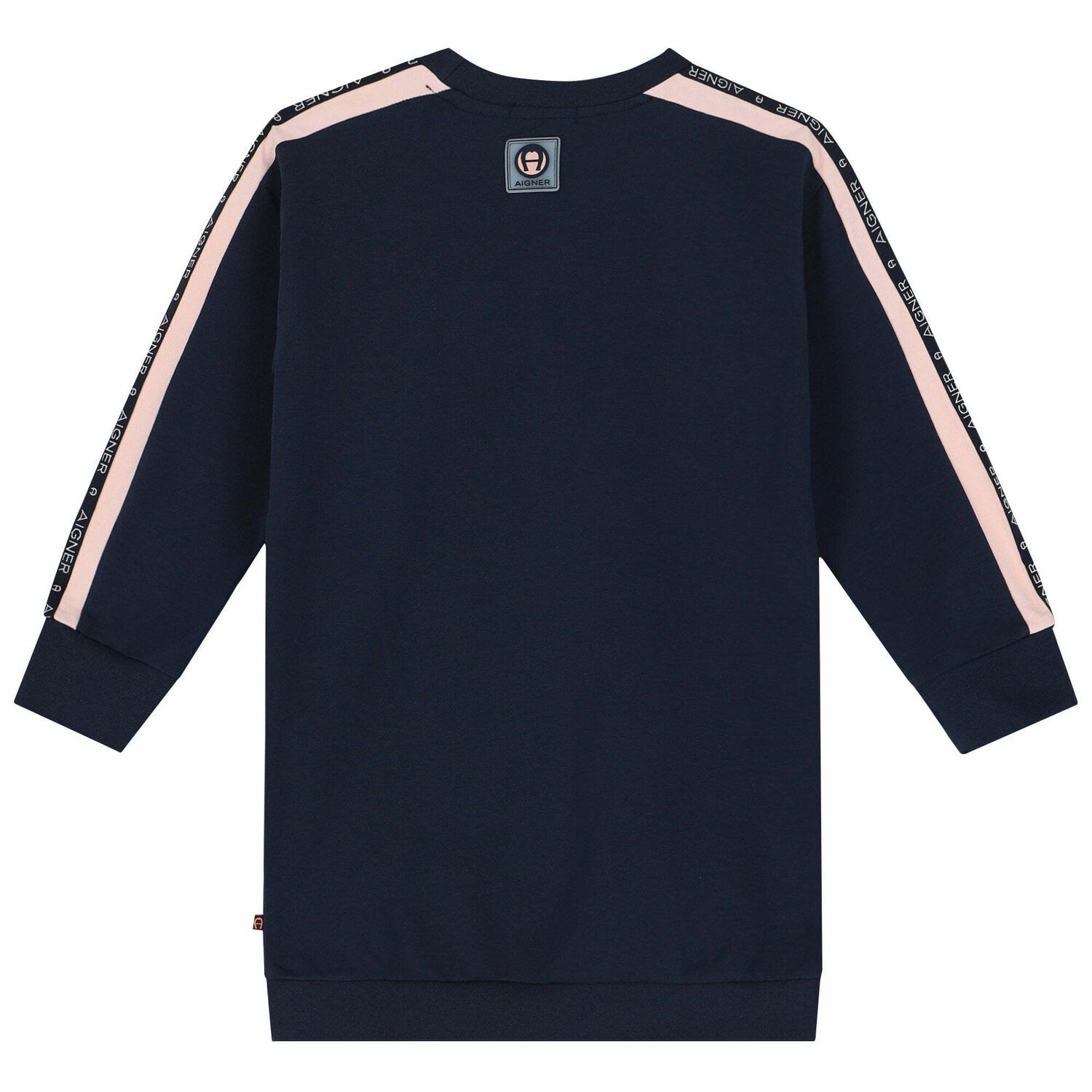 فستان بالشعار باللون الكحلى, 1, hi-res