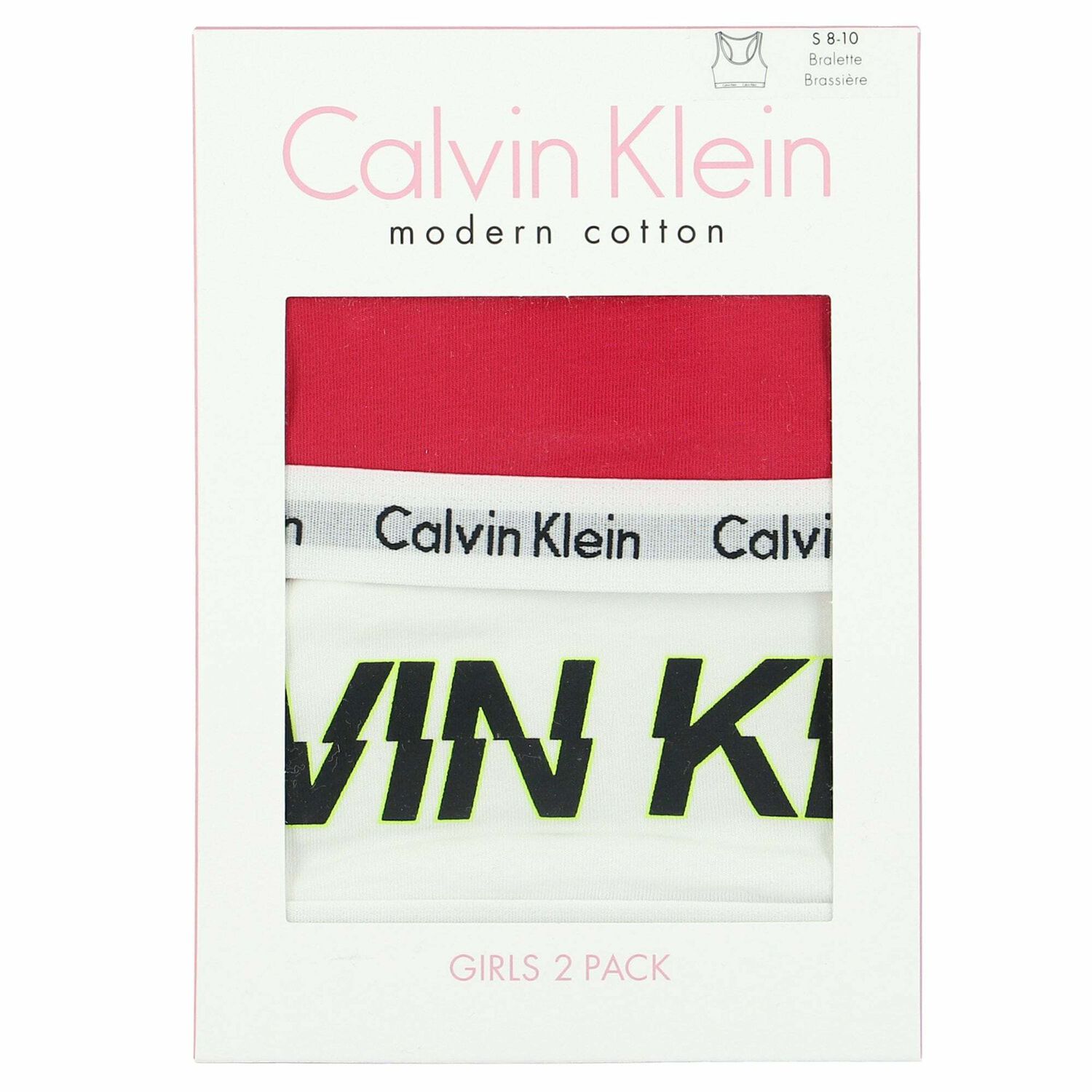 صدرية باللون الزهرى والابيض للبنات (قطعتين), 1, hi-res image number null