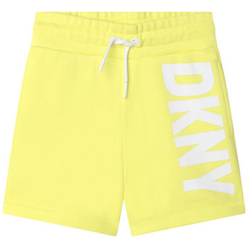 Girls Yellow Logo Shorts