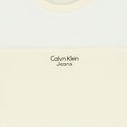 تيشيرت أولاد بالشعار باللون الأبيض والبيج, 2, hi-res