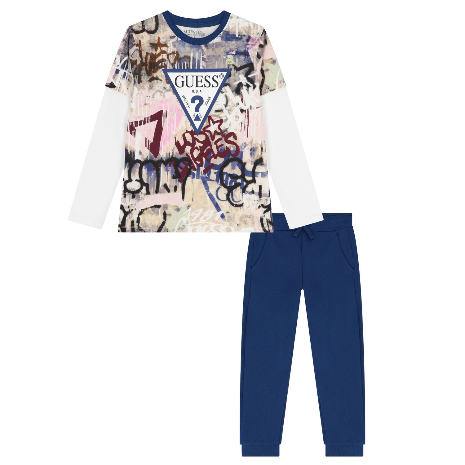 Boys Multi-Coloured Logo Tracksuit, 1, hi-res image number null