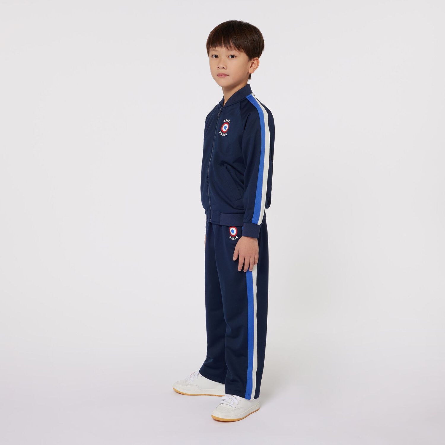 توب بسحاب بالشعار باللون الكحلي, 1, hi-res