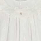 Baby Girls White Broderie Anglaise Dress Set, 1, hi-res