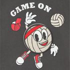 Younger Boys Grey Volley Ball T-Shirt, 2, hi-res