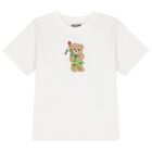 Ivory Christmas Teddy Bear Logo T-Shirt , 1, hi-res