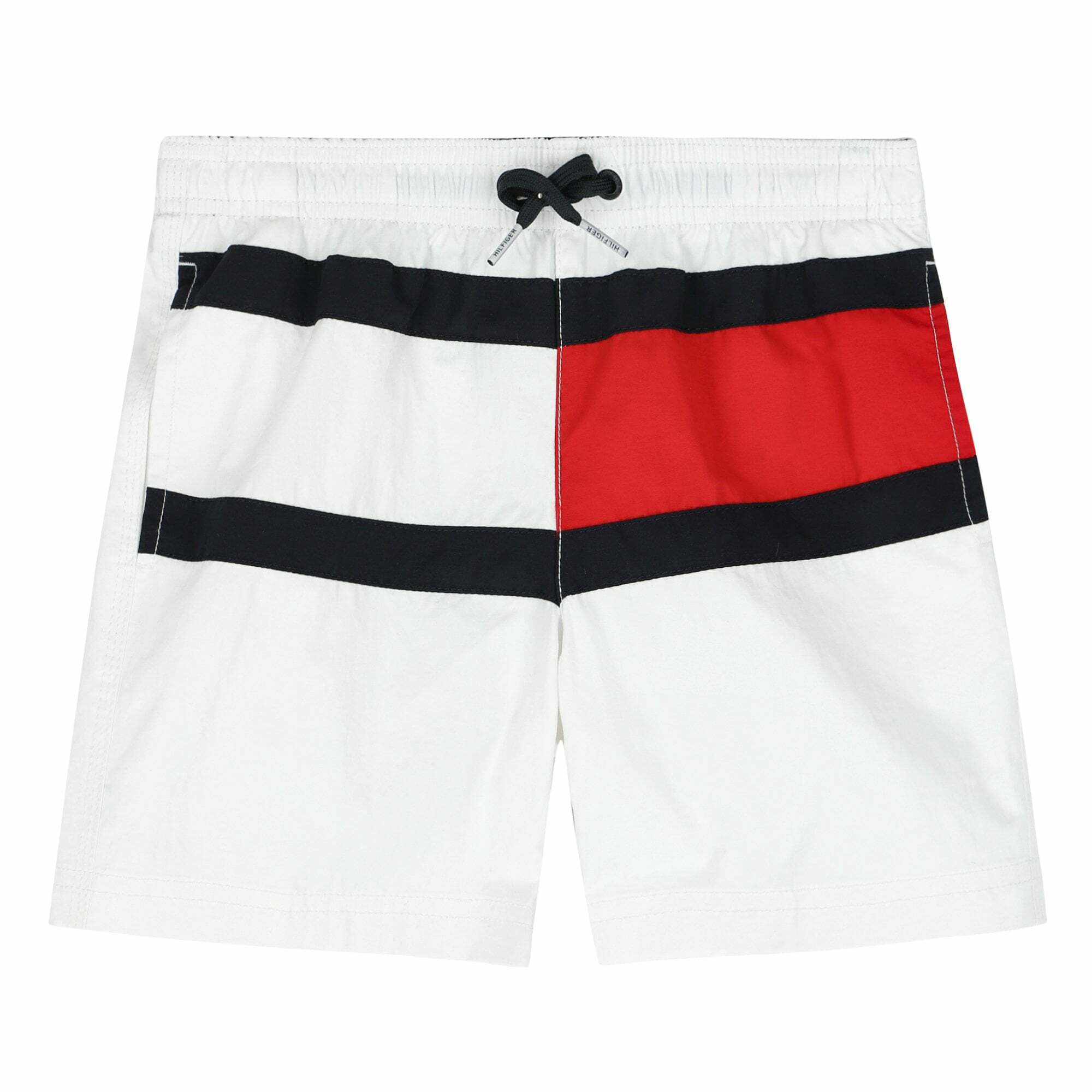 Tommy Hilfiger Boys White Logo Swim Shorts Junior Couture UAE