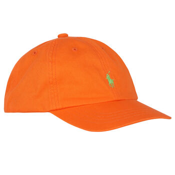 Boys Orange Logo Cap