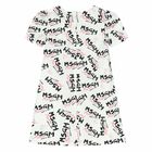 Girls White Logo Dress, 1, hi-res