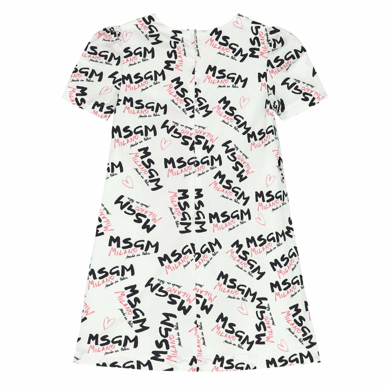 Girls White Logo Dress, 1, hi-res image number null