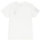Boys White Logo T-Shirt, 1, hi-res
