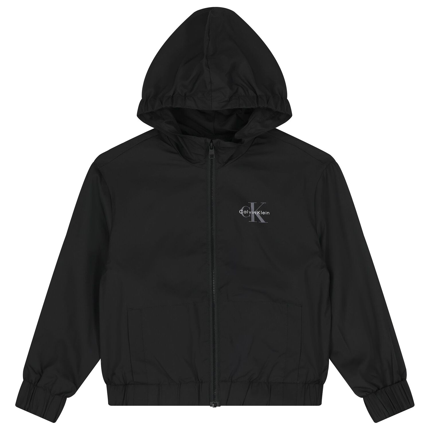 Boys Black Logo Jacket, 1, hi-res