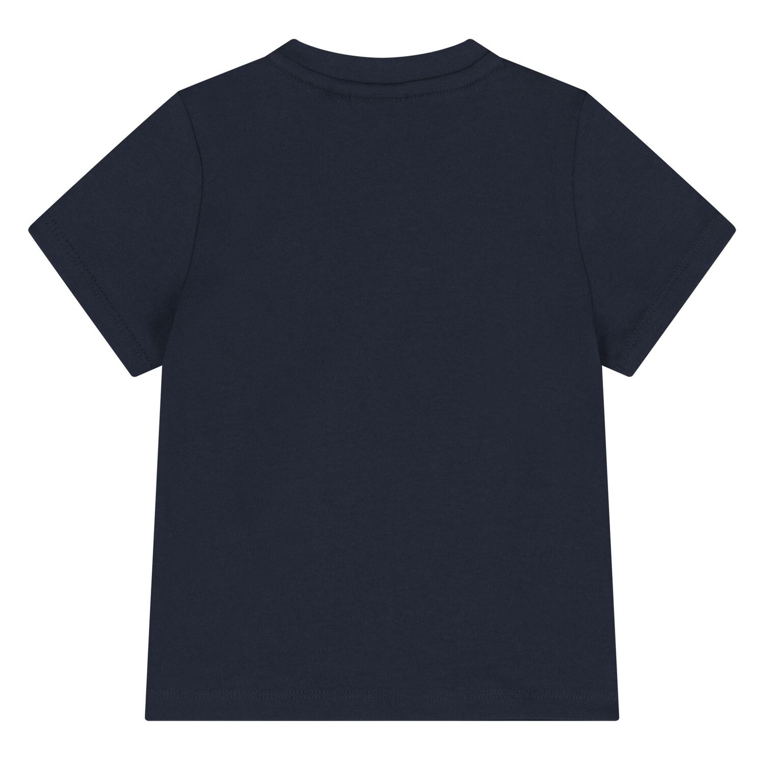 Younger Boys Navy Blue Logo T-Shirt, 3, hi-res