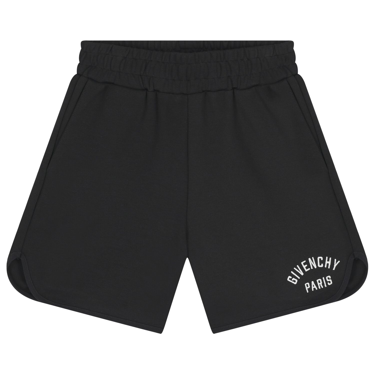 Boys Black Logo Shorts, 1, hi-res