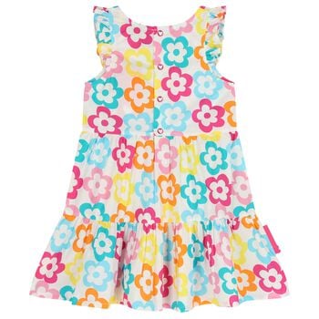 Girls Multi-Coloured Flower Dress
