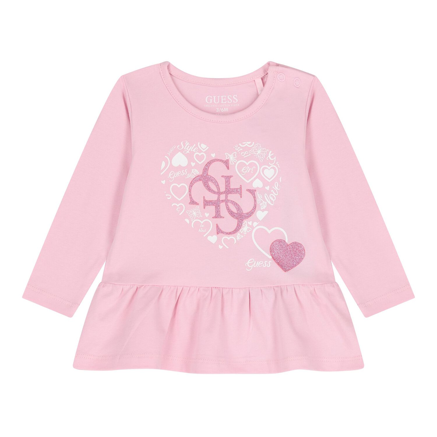 Baby Girls Pink & Blue Logo Leggings Set, 1, hi-res