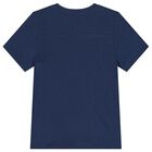 Boys Navy Blue Logo T-Shirt, 1, hi-res