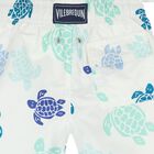 Boys White Turtle Swim Shorts, 1, hi-res