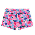 Girls Pink Embroidered Shorts Set, 2, hi-res