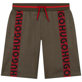 Boys Khaki Logo Shorts