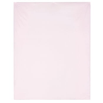 Baby Girls White & Pink Floral Blanket
