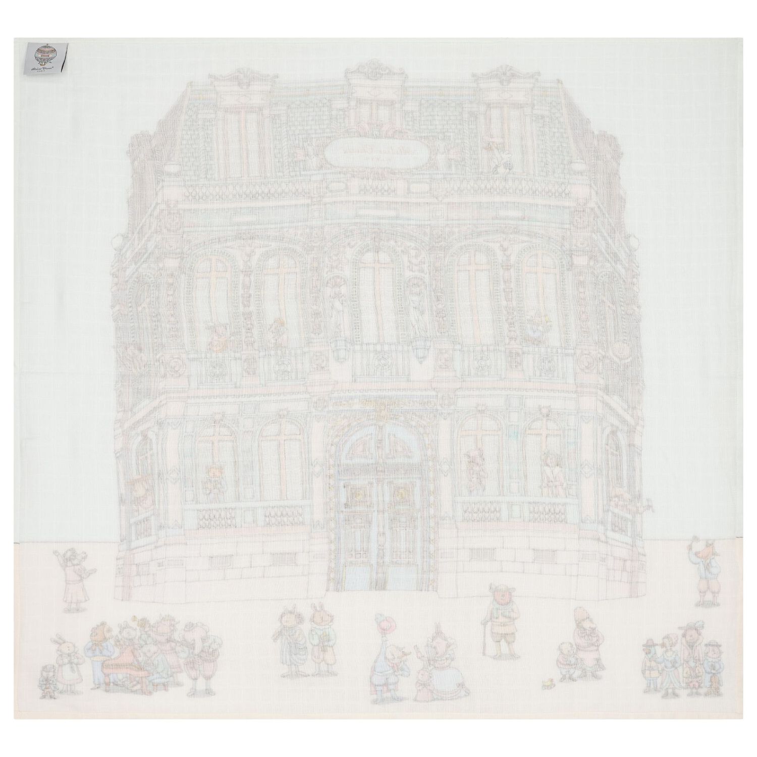 Chateau Choux Carré Swaddle & Bib Gift Set, 1, hi-res