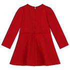 Younger Girls Red logo Dress Set, 1, hi-res