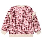 Girls Beige & Red Heart Sweatshirt , 2, hi-res