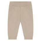 بدلة رياضية من القطن باللون البيج للأولاد الصغار, 1, hi-res