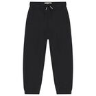 Boys Black & Ivory Logo Tracksuit, 1, hi-res
