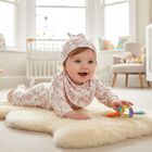 Baby Girls White & Pink Africa Babygrow Gift Set  , 2, hi-res