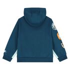 Younger Boys Blue & Green Logo Tracksuit, 2, hi-res