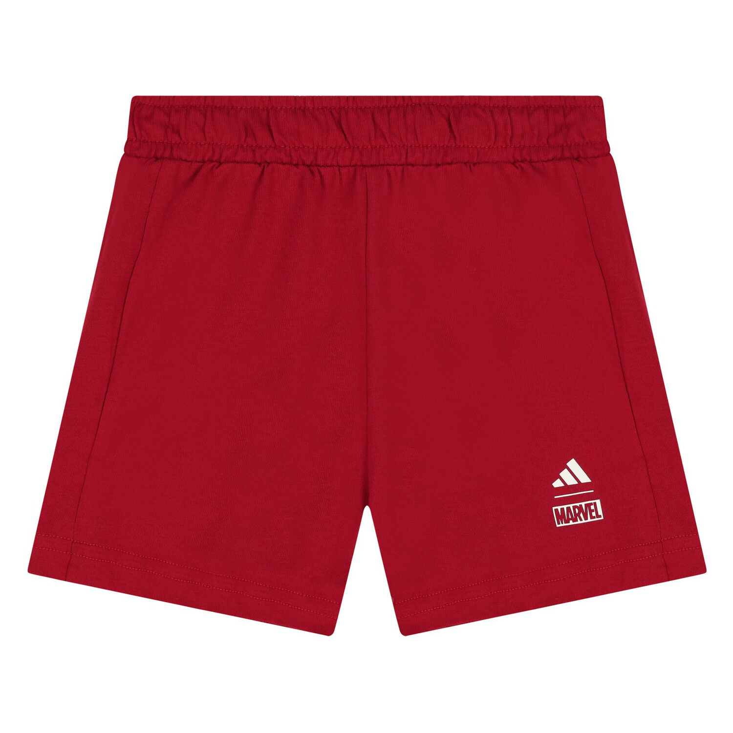Younger Boys Ivory & Red Marvel Shorts Set, 1, hi-res