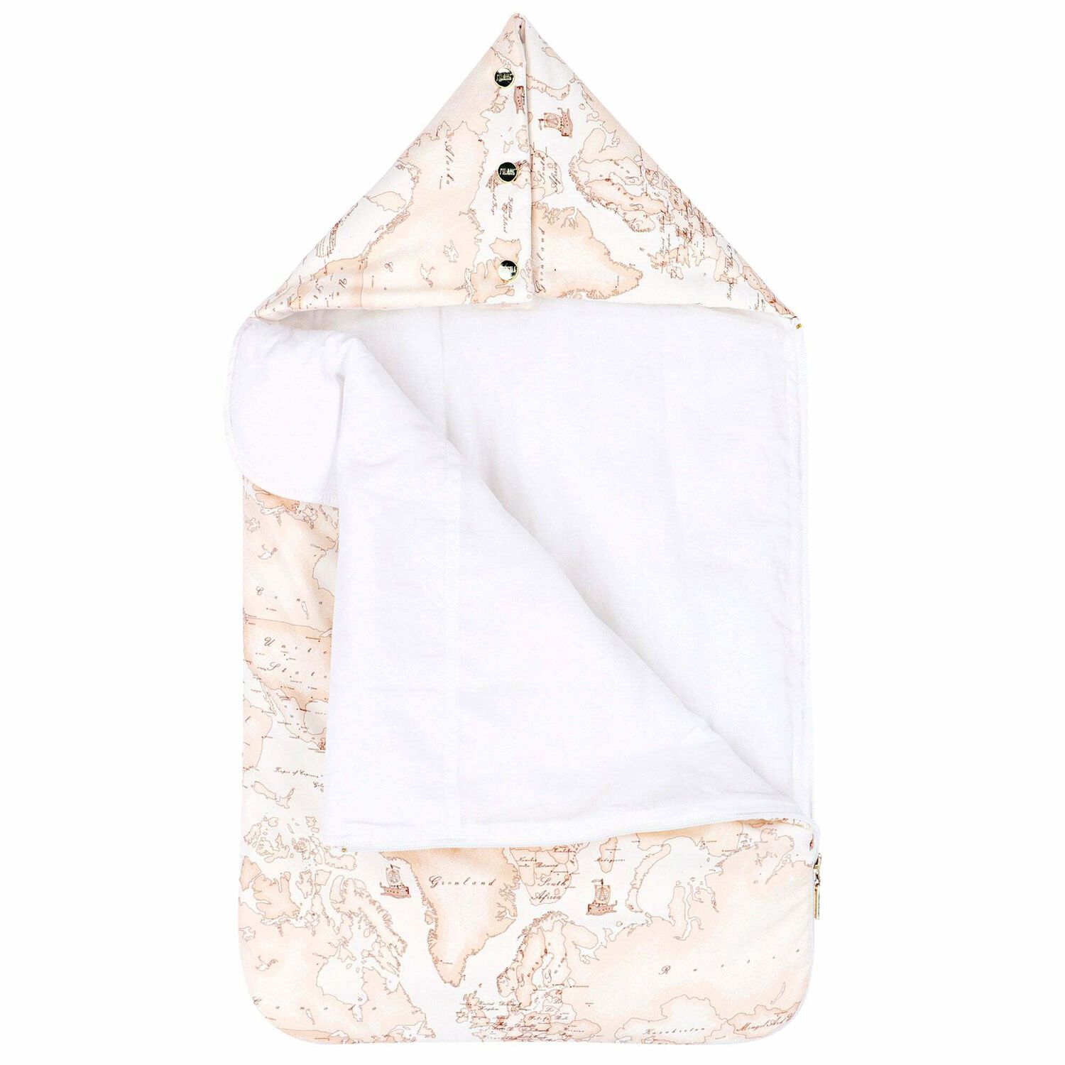 مدس بطبعة خريطة باللون العاجى, 2, hi-res