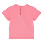 Younger Girls Pink Cherry T-Shirt, 3, hi-res