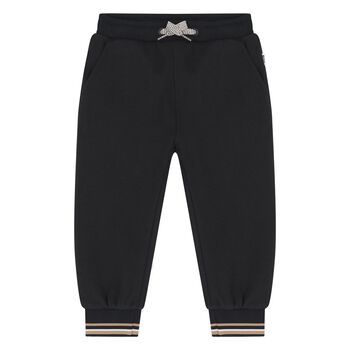 Younger Boys Black Joggers