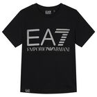 Boys Black Logo T-Shirt, 3, hi-res
