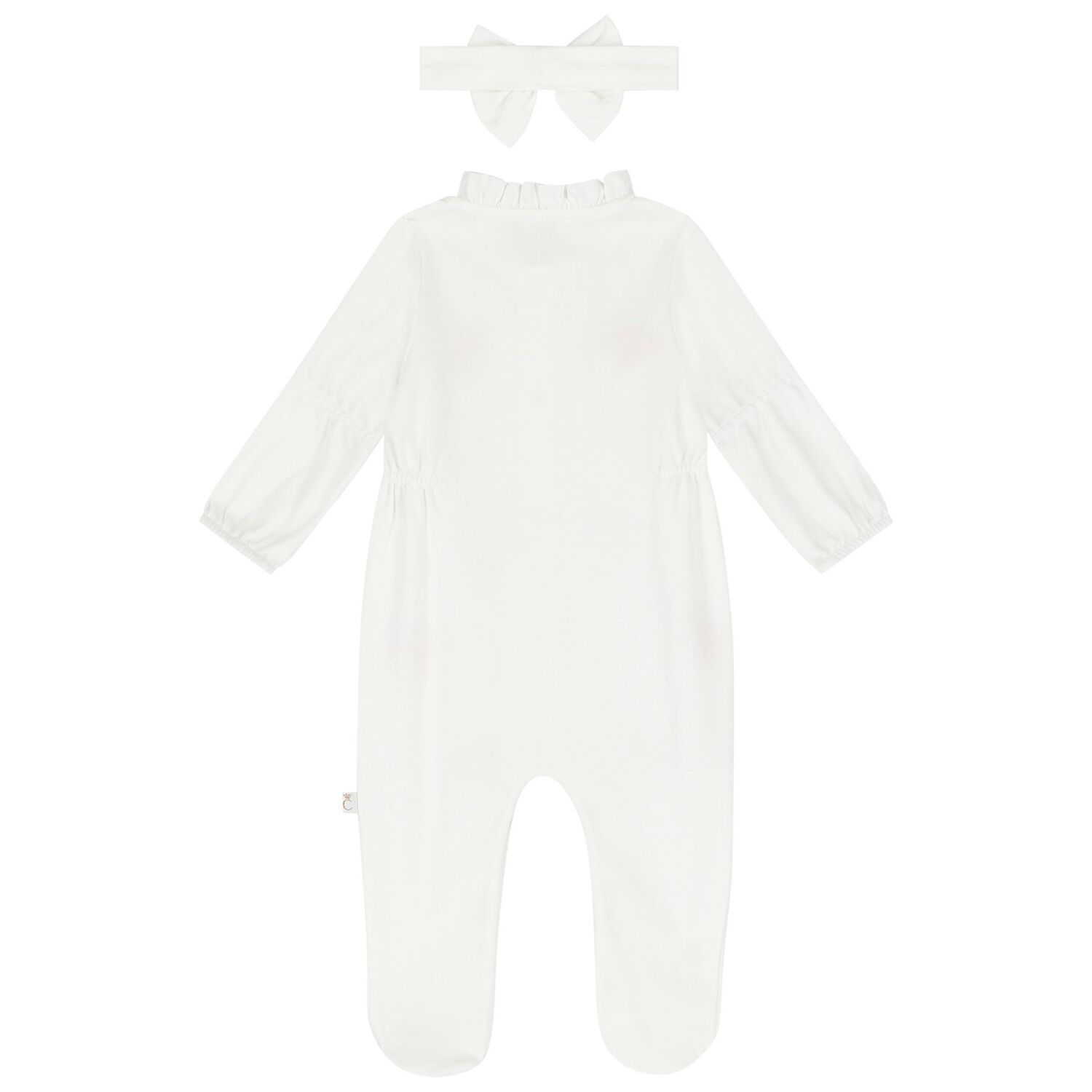 Baby Girls Ivory Roses Babygrow Set, 2, hi-res image number null