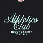 قميص أسود بشعار للأولاد, 1, hi-res