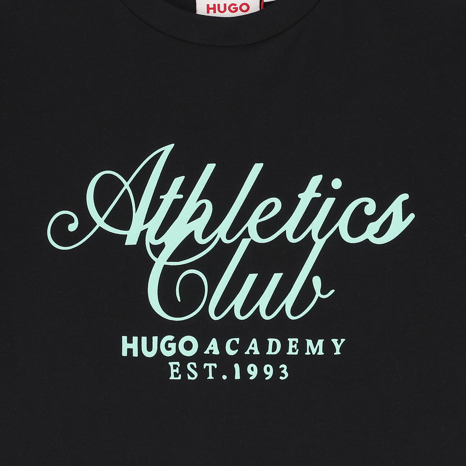 قميص أسود بشعار للأولاد, 1, hi-res