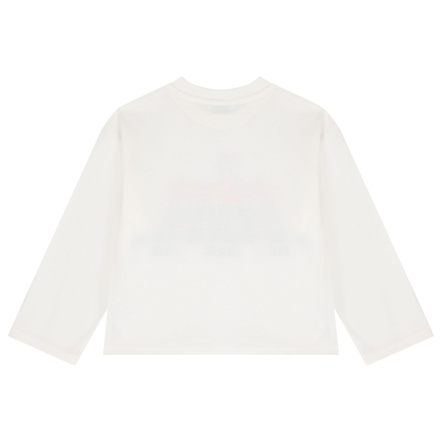 Boys White Tiger Logo Long Sleeve Top, 1, hi-res
